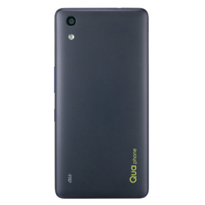 コモノットの＼8月限定エントリーでP10倍／【中古】 Qua phone QZ KYV44 au インディゴ Kyocera 京セラ 5インチ 32GB 1300万画素 グローブタッチ ウエットタッチ ハイブリッドシールド 防水 防塵 耐衝撃 スマホ スマートホン スマートフォン SIMロック未解除｜アングル2