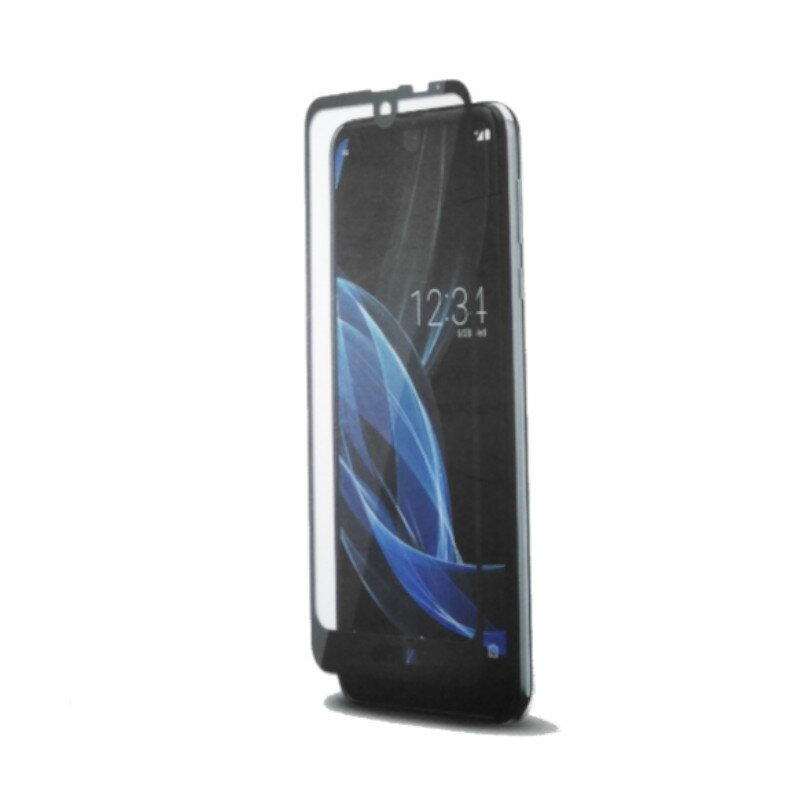 乐天商城 - ＼6月限定エントリーでP10倍／【人気】AQUOS R2 3Dハイブリッド保護ガラス フィルム ブラック 全面保護 防汚加工 指紋防止 飛散防止 SHV42 SH-03K