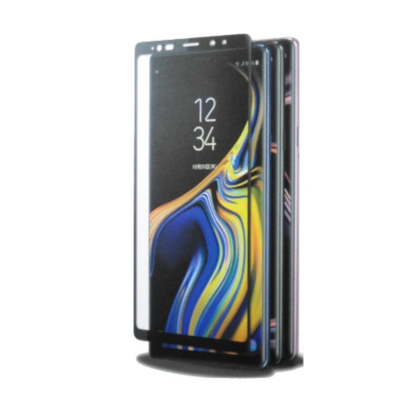 【楽天スーパーSALE】【人気】Galaxy Note 9 3D保護ガラス Dragontrail X ブラック 全面保護 フィルム 防汚加工 指紋防止 飛散防止