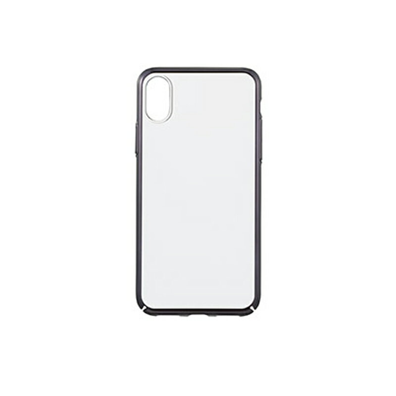 Rakuten - ＼5月限定エントリーでP10倍／【人気】Apple iPhone X XS ハードカバー 透明 クリア ブラックサイドライン スマホケース スマホ保護