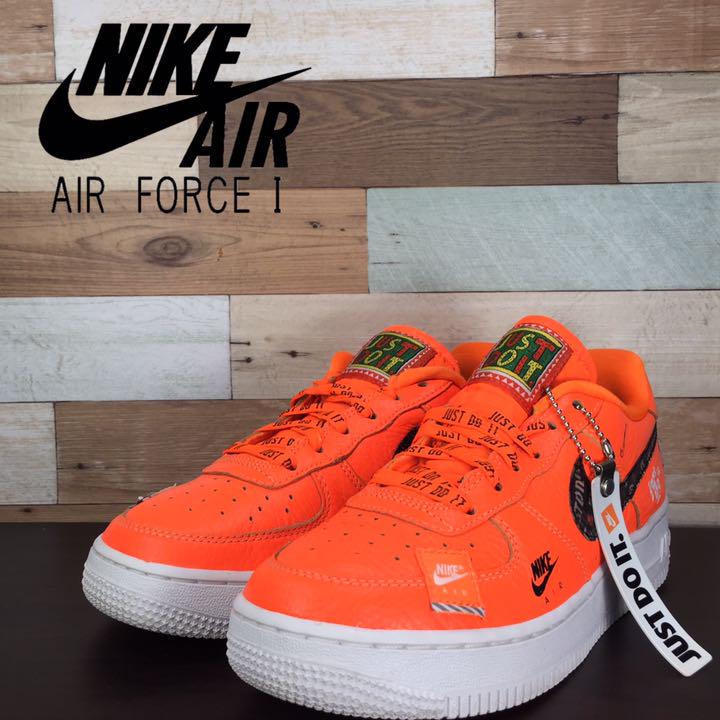 Rakuten - ＼5月限定エントリーでP10倍／【中古】NIKE AIR FORCE 1 '07 PRM JDI ナイキ エア フォース 1 '07 プレミアム オレンジ 23cm U07121 AO3977-800