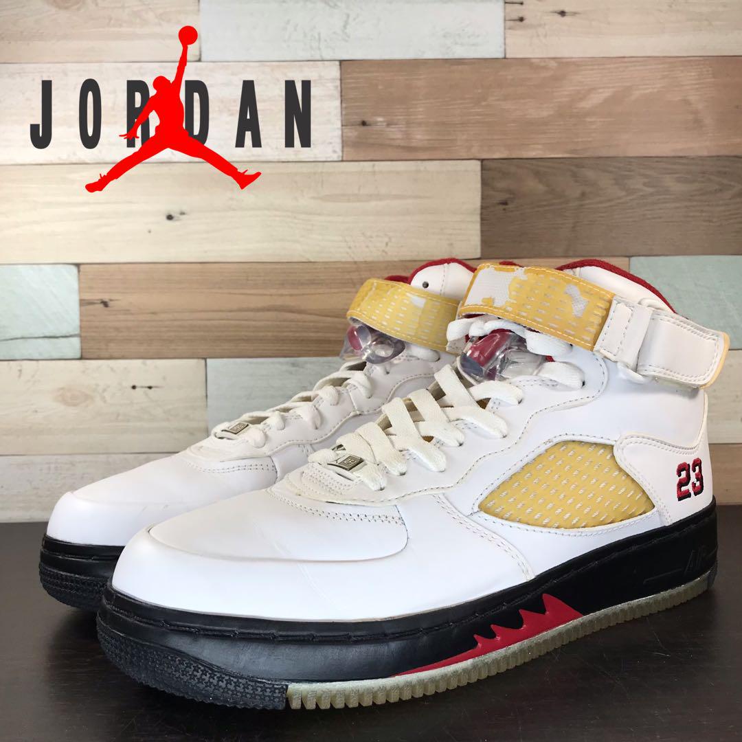 Rakuten - ＼5月限定エントリーでP10倍／【中古】箱付き NIKE AIR JORDAN 5 ナイキ エア ジョーダン 5 フュージョン バーシティー 26.5cm U07532 318608-161