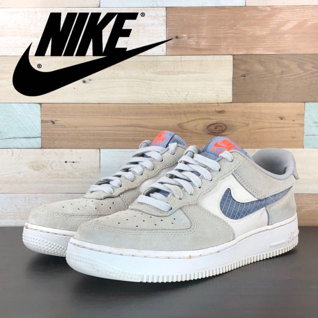 Rakuten - ＼5月限定エントリーでP10倍／【中古】NIKE AIR FORCE 1 07 LV8 ナイキ エア フォース 1 07 エレベイト ピュアプラチナム インディゴ 24.5cm U07829 CK4383-001