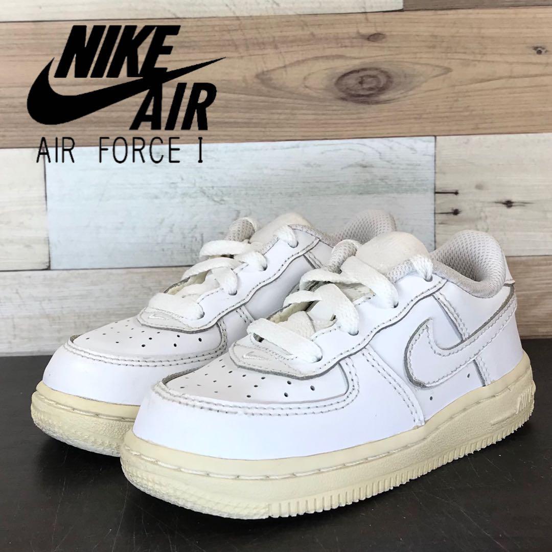 乐天商城 - ＼5月限定エントリーでP10倍／【中古】NIKE FORCE 1 TD ナイキ エア フォース 1 TD ホワイト 白 ベビー 13cm U08439 314194-117