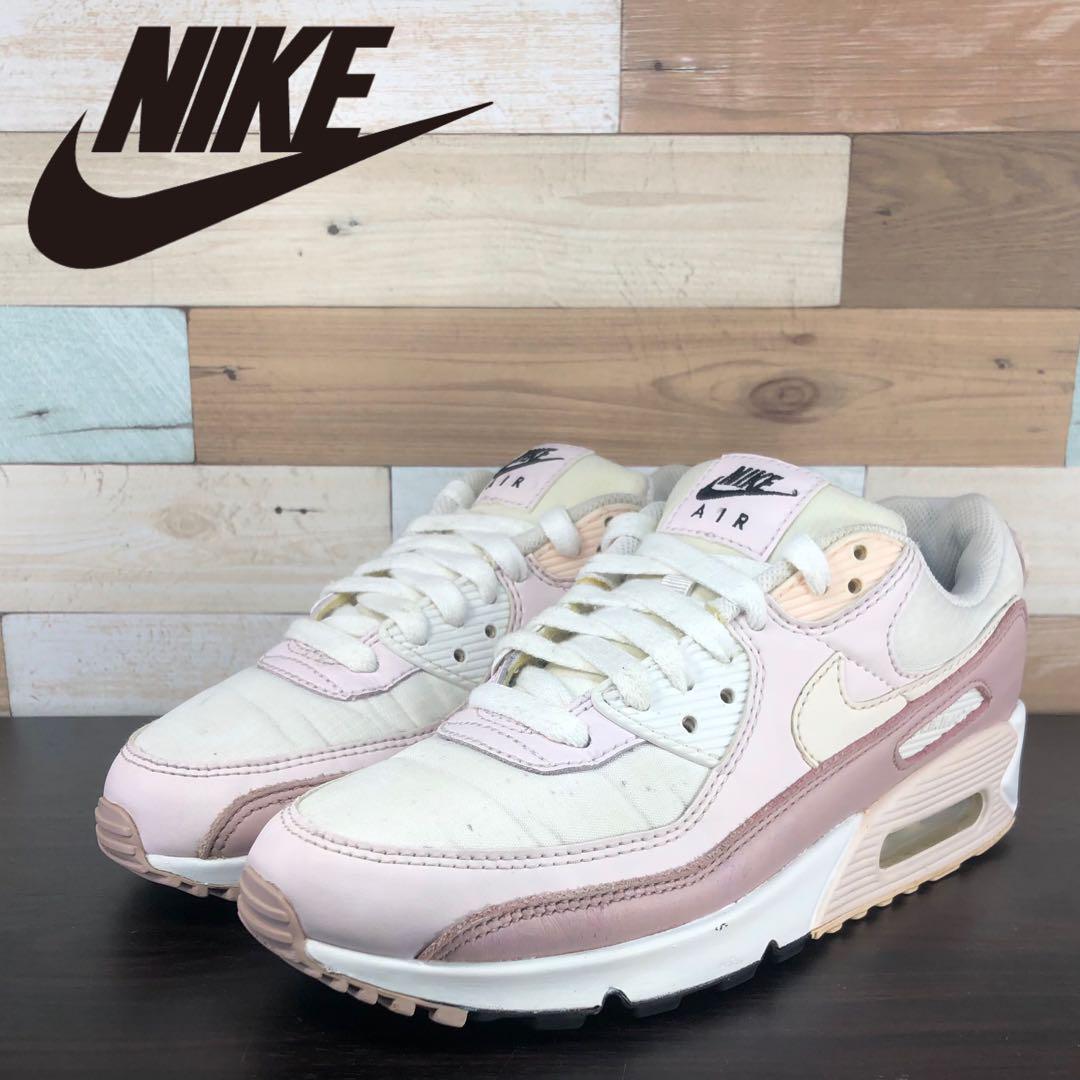 Rakuten - ＼5月限定エントリーでP10倍／【中古】NIKE AIR MAX 90 ナイキ エア マックス 90 ピンク ホワイト 24.5cm U08604 CV8819-100