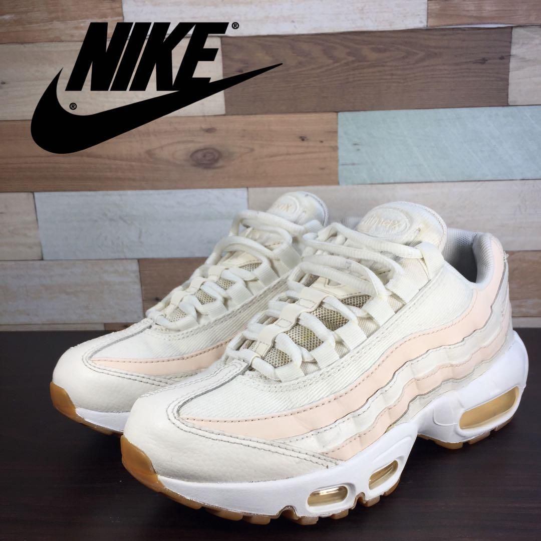 Rakuten - ＼5月限定エントリーでP10倍／【中古】NIKE AIR MAX 95 ナイキ ウィメンズ エアマックス 95 セイル グアバアイス ガムライト 23.5cm U08852 307960-111