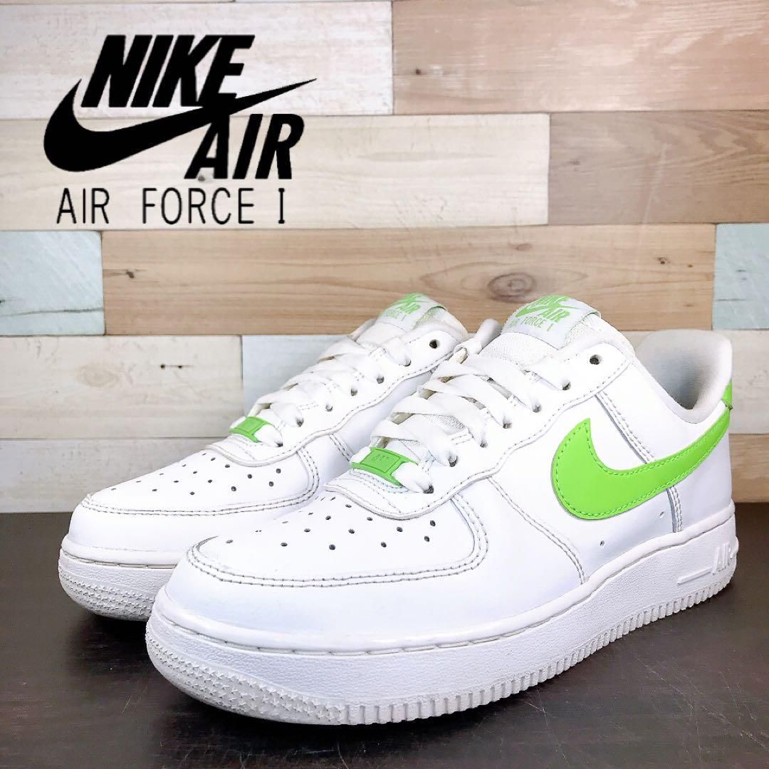 Rakuten - ＼5月限定エントリーでP10倍／【中古】NIKE AIR FORCE 1 07 ナイキ ウィメンズ エア フォース 1 07 ホワイト グリーン 23.5cm U11883 DD8959-112