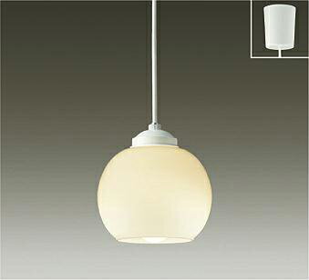 【DPN-38726YE】DAIKO LEDペンダント 引掛シーリング取付式 フランジタイプ ランプ付 非調光 白熱灯60W相当 電球色(2700K) ホワイト 大光電機