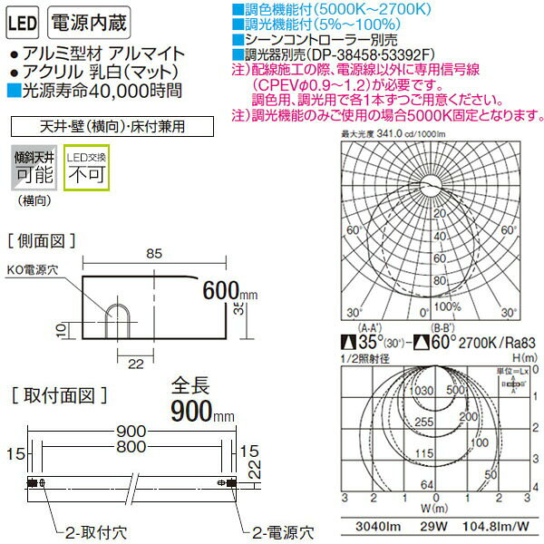 ��DSY-5259FW�� DAIKO ���ܾ��� �ޤ������Ĵ��Ĵ�� PWM ��Ĺ900mm ���� ���ŵ忧 ���ο��ۥ磻�� ����ŵ�