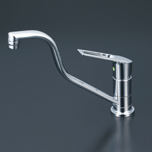 【KM5011UTHEC】 KVK キッチン 混合水栓 マルチリフォーム 取付穴兼用型 高位置吐水口 シングル eレバー