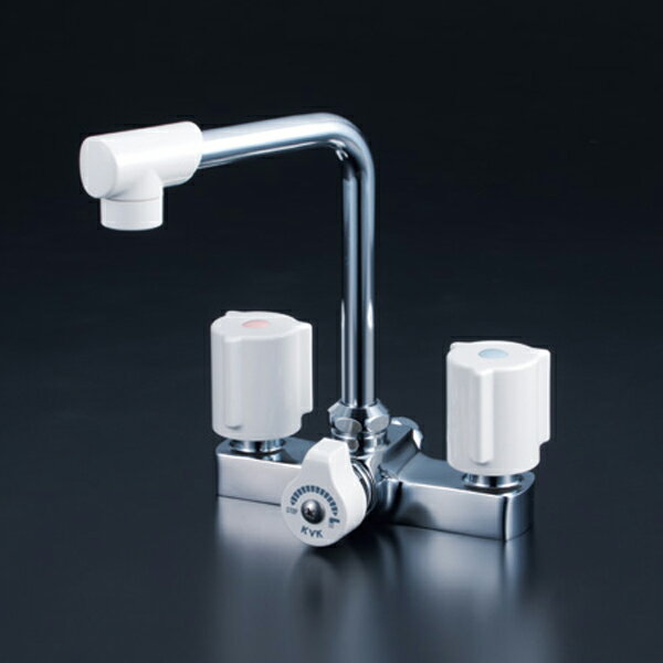 【KM14E】 KVK 洗面 化粧室 2ハンドル 一時止水付2ハンドル混合水栓...