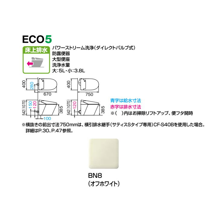 【YBC-S40P+DV-S825P/BN8】リクシル サティスSタイプ ECO5 アクアセラミック床上排...
