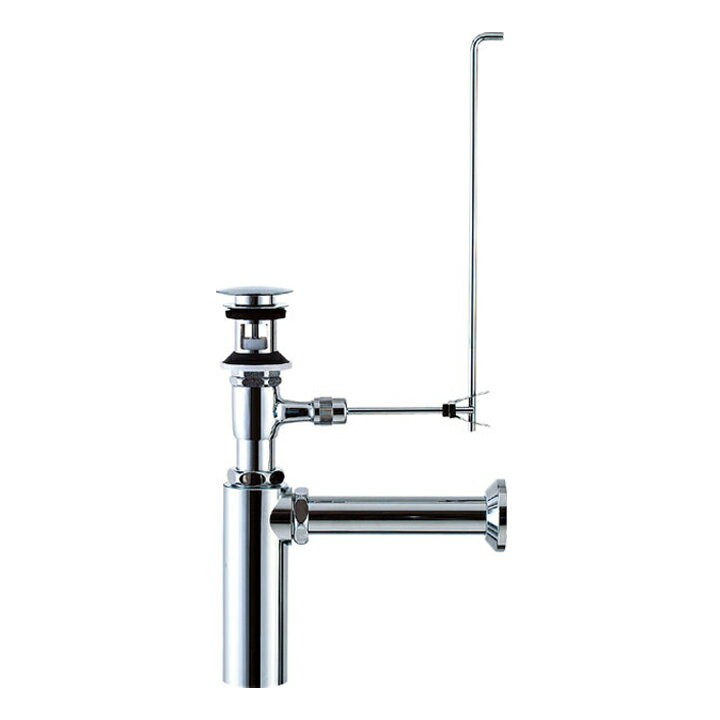 【LF-706PAC】リクシル 洗面器・手洗器用セット金具 ポップアップ式排水金具(呼び径32mm) 壁排水ボトルトラップ(排水口カバー付) 受注生産品 LIXIL