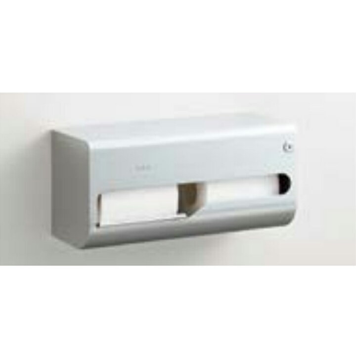 【KF-67T2L】リクシル 横2連ストック付紙巻器(左仕様) 受注生産品 LIXIL