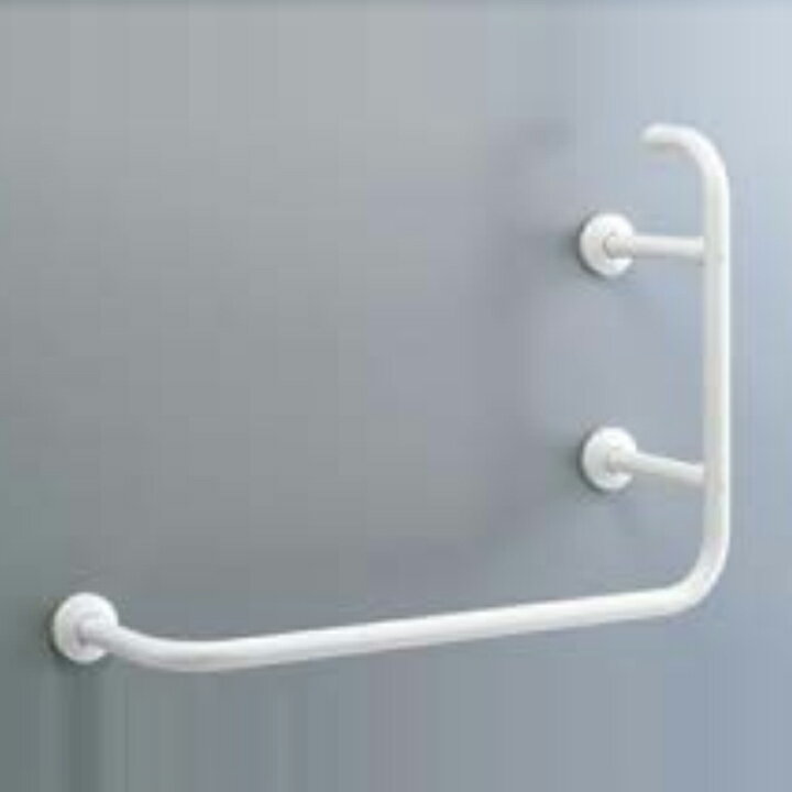 【KF-927AER80J/KE】リクシル 多用途用手すり(L型) 樹脂被覆タイプ KE(ナチュラルウッド) 受注生産品 LIXIL