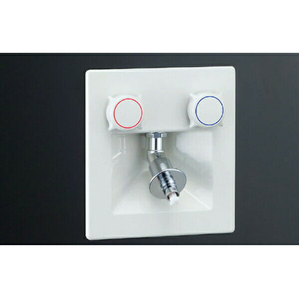 【SF-8RQN-DS】LIXIL 緊急止水弁付埋込2ハンドル混合水栓（樹脂配管用） 寒冷地 【リクシル】