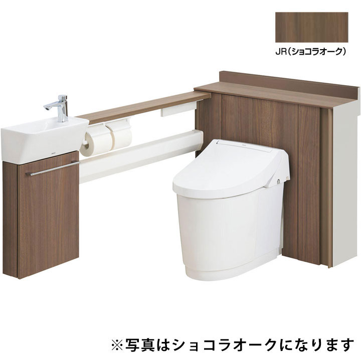 Rakuten - 【YDS-H3L5P1/JRW】LIXIL Jフィット アクアセラミック床上排水(Pトラップ) 一般地 L型(L仕様・手洗付) 155後抜き・120後抜き JR(ショコラオーク) 【リクシル】