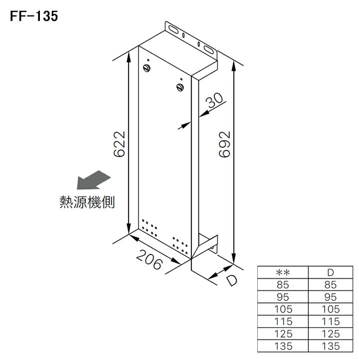 乐天商城 - 【0706568】【FFアンカーリユース壁掛金具135】ノーリツ 部材 熱源機関連 GTH用 取替部材 取替え壁掛金具 FFアンカーリユース 135 NORITZ