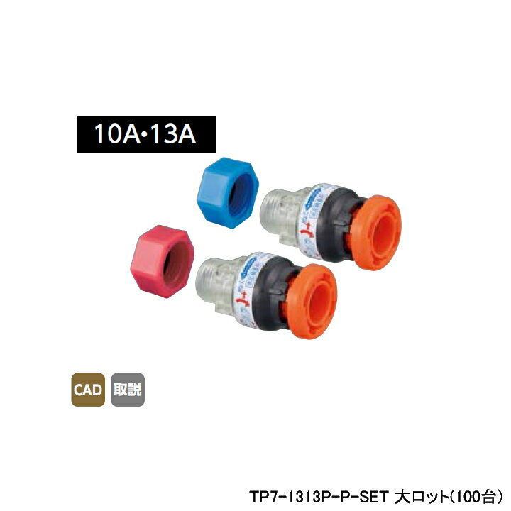 【TP7-1313P-P-SET】オンダ製作所 TP7型 樹脂製テストプラグ 平行おねじ・検査キャップセット 大ロット(100台) ONDA