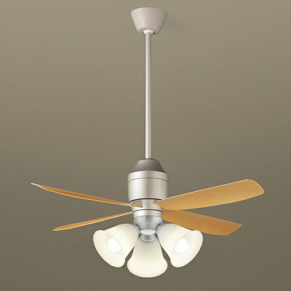 【XS72244K】 パナソニック 吊下型 LED（電球色） シーリングファン 12W・直付ボルト取付専用 風量4段切替・風向切替・1/fゆらぎ・3時間タイマー