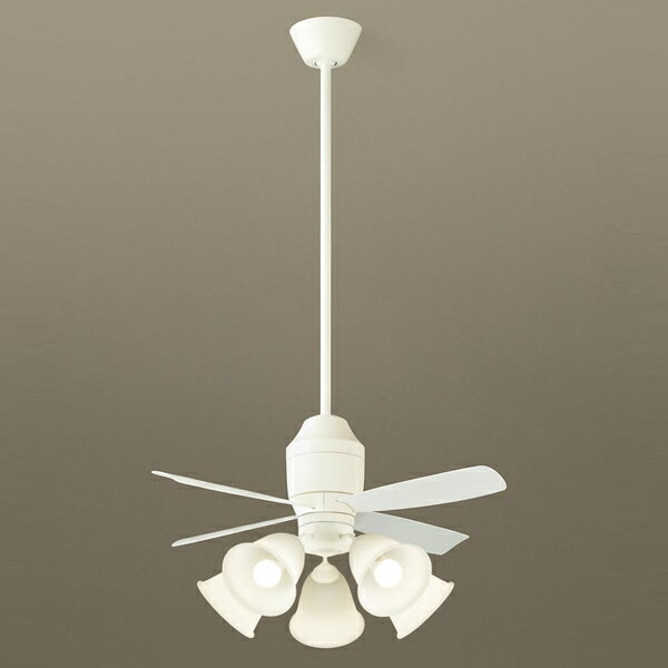 【XS75140K】 パナソニック 吊下型 LED（電球色） シーリングファン 5W・直付ボルト取付専用 風量4段切替・風向切替・1/fゆらぎ・3時間タイマー