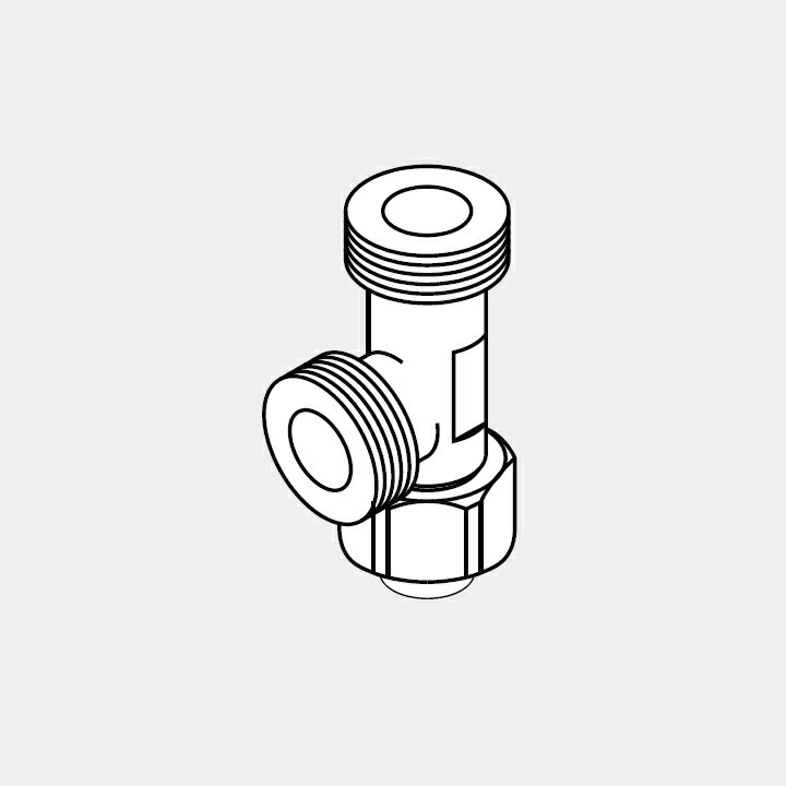 【HL-KBK(A)】リンナイ 壁貫通タイプ関連部材 給湯分岐管 Rinnai