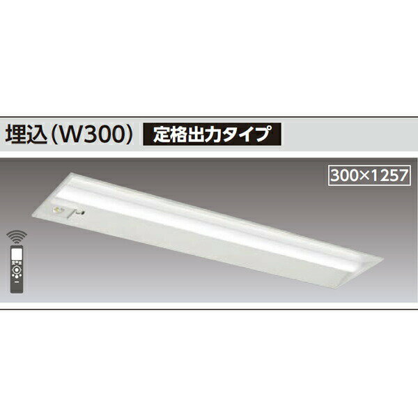 東芝 TENQOOシリーズ 非常用照明器具 40タイプ埋込（W300） 定格出力タイプ 一般タイプ Hf32×2高出力相当 非調光