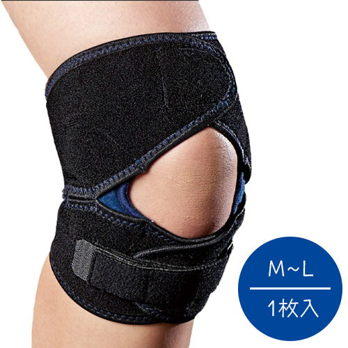 中山式 サポーター サポート ボディフレーム 脚 足 ひざ ヒザ 膝 関節 左右兼用 中山式 ボディフレーム ひざ用 パワーフィット 【1枚入】低反発 フィット 加圧 固定 ブレ抑制 負担軽減 日本製 M/L ブラック 中山式産業