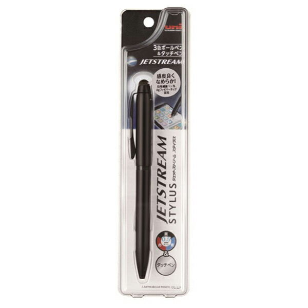 三菱鉛筆 SXE3T18005P24多色ボールペン ジェットストリーム スタイラス 3色 0.5mm ブラック【スマートフォン タブレット タッチペン 3色ボールペン なめらか】