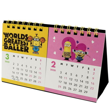 サンスター文具 ミニオン 2020年 カレンダー 卓上 2ヶ月 S8518181【カレンダー 2020 sansuta sunstar キャラクター 文房具 女の子 男の子 学校 授業 塾 勉強 女子 デスク 宿題 家 学習 Calendar 来年 令和 2年 平成 32年 今年 オリンピックイヤー 記録 スケジュール 】
