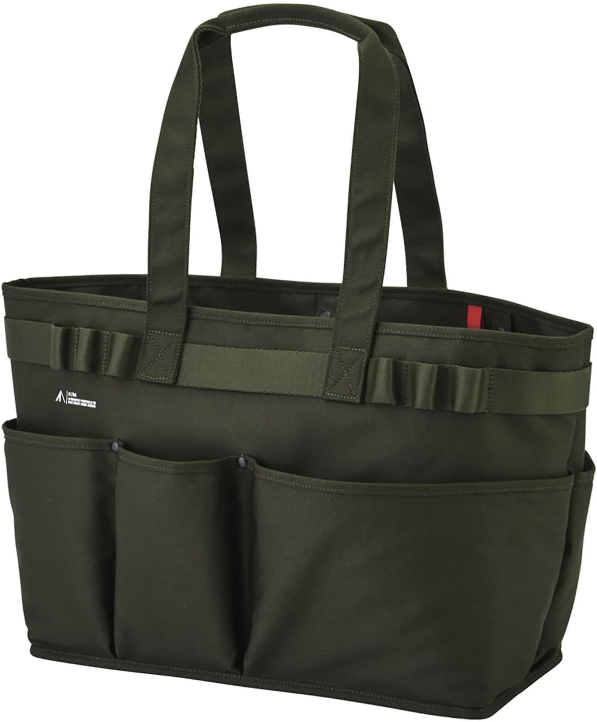 リヒトラブ CORDURA ツールバッグ ヨコ型 オリーブ A7750-22耐荷重50kg 自立 大容量 肩掛け モバイル ..