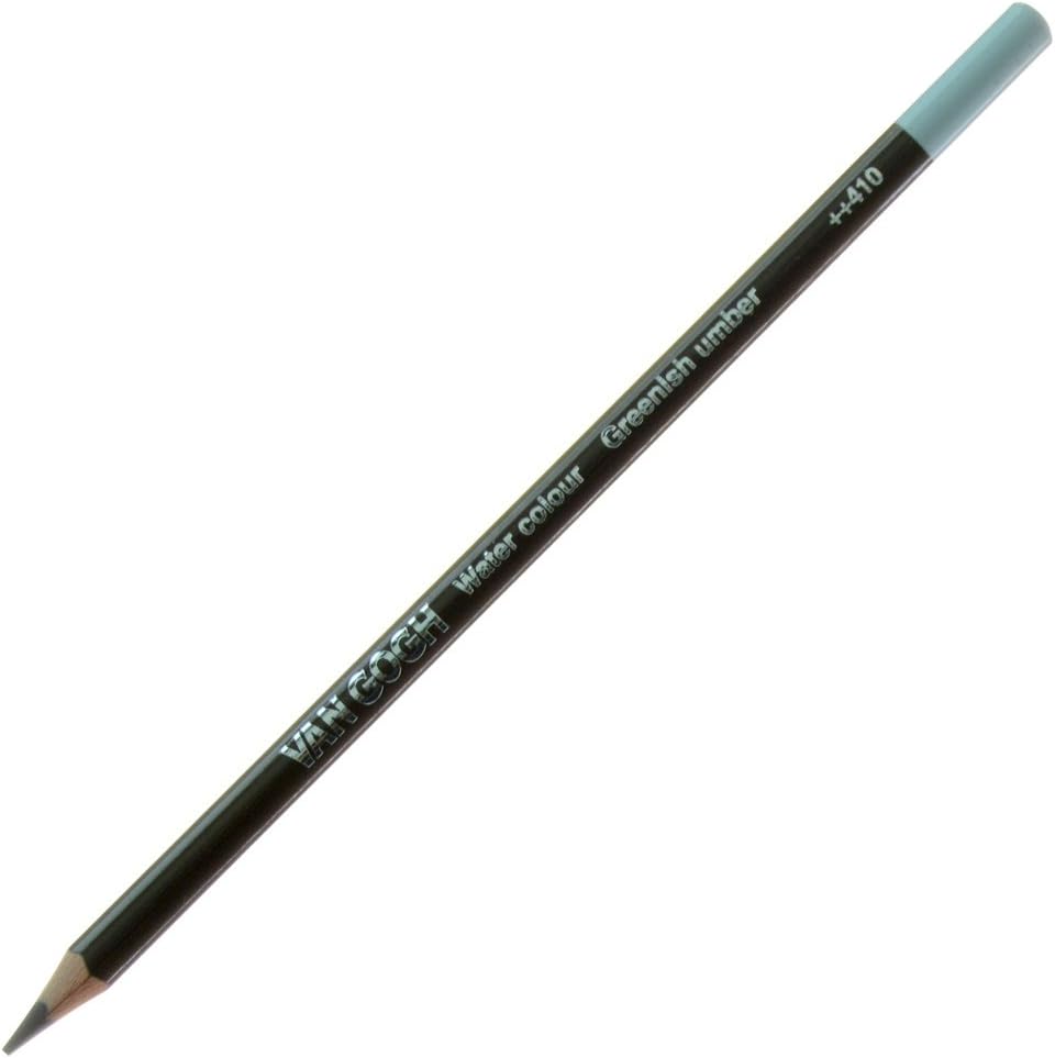 【50本まで同梱可能 】ヴァンゴッホ 水彩色鉛筆 T9774-410-0 グリニッシュアンバー【バラ売り 単色】