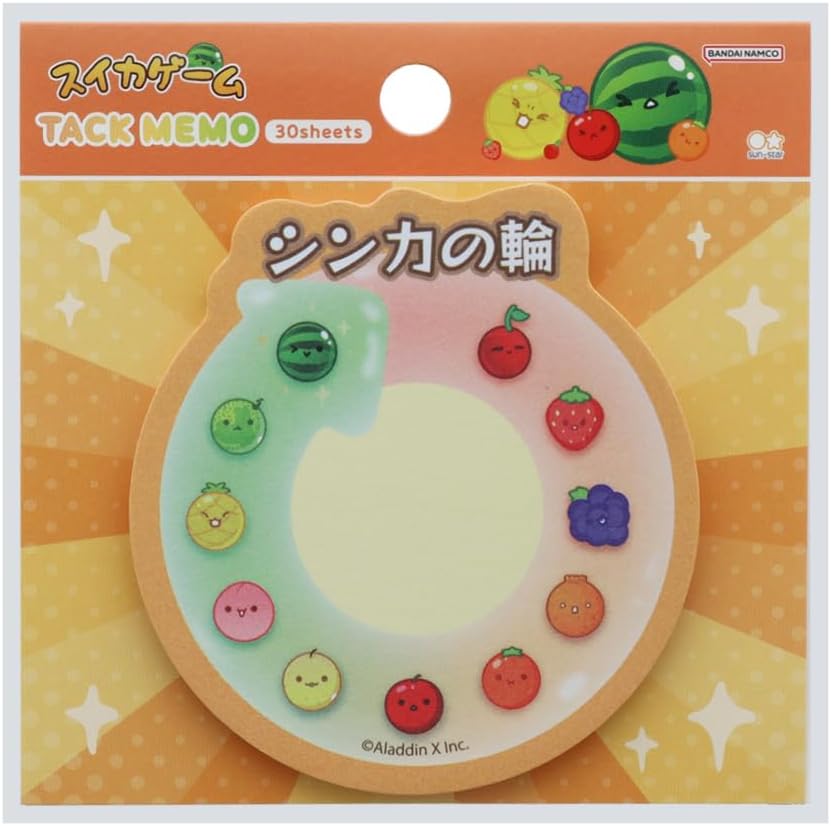 サンスター文具 スイカゲーム 付箋 ダイカット D柄 S2843188