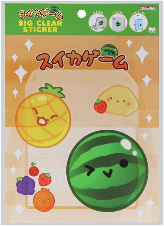 サンスター文具 スイカゲーム ステッカー ビッグ A柄 S8591792