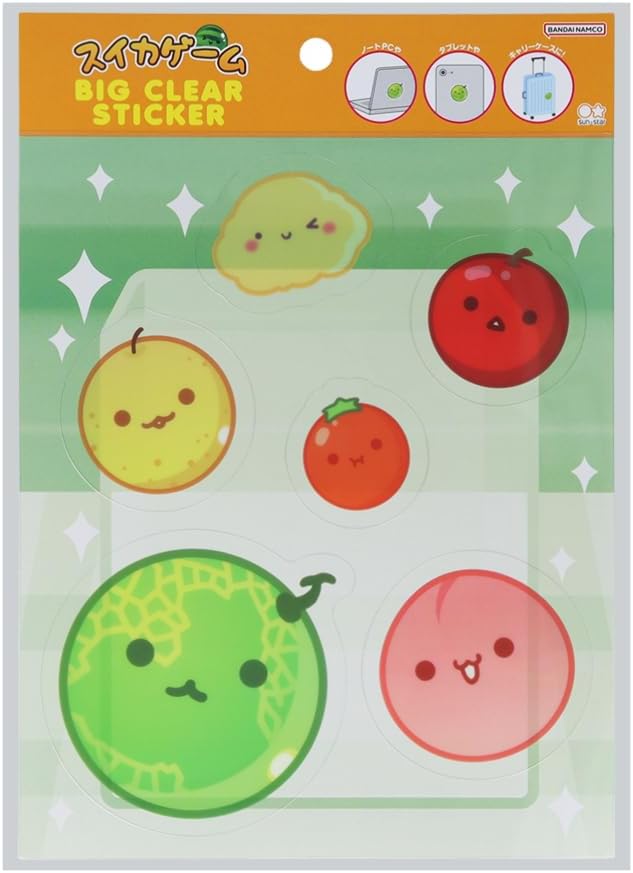 サンスター文具 スイカゲーム ステッカー ビッグ B柄 S8591814