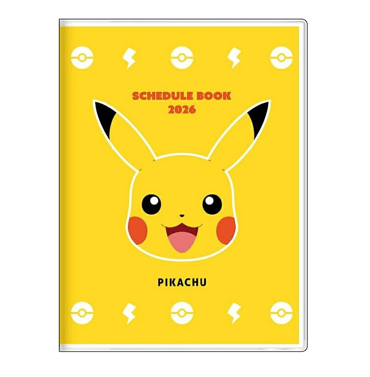 サンスター文具 ポケットモンスター ポケモン グッズ キャラクター手帳 2026年 月間A6 ピカチュウ S2959321