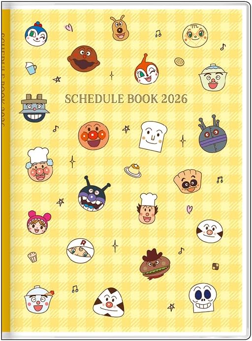 サンスター文具 それいけ!アンパンマン キャラクター手帳 2026年 週間B6 フェイス S2959402