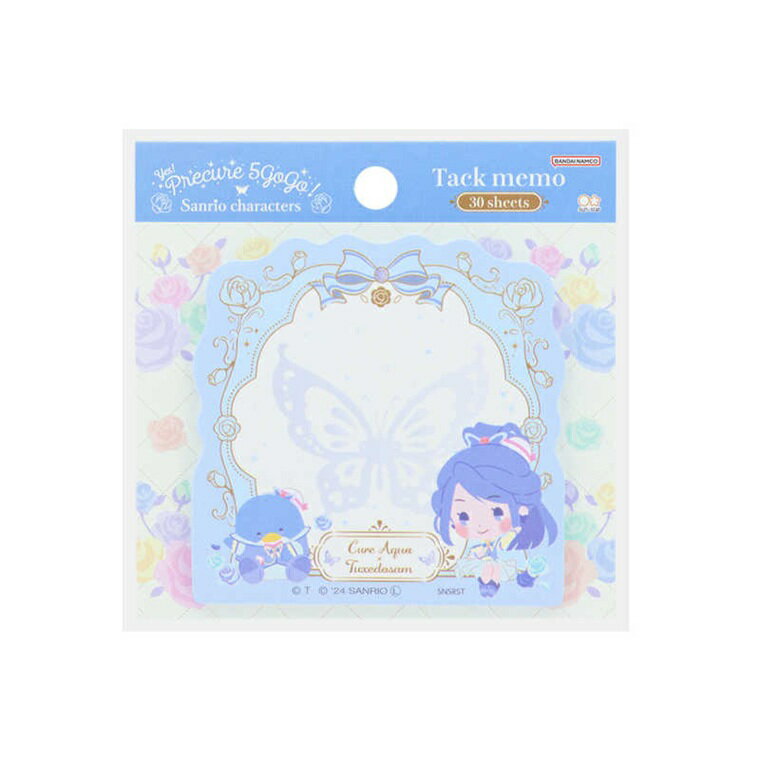 Label Paper - 【在庫処分】サンスター文具 サンリオキャラクター 付箋 ダイカット Yes！プリキュア5GoGo！×サンリオキャラクターズ キュアアクア S2846764