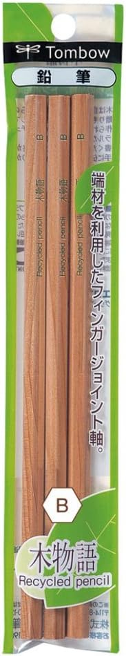 トンボ鉛筆 鉛筆 木物語 B PKLA-KEAB3P 3本