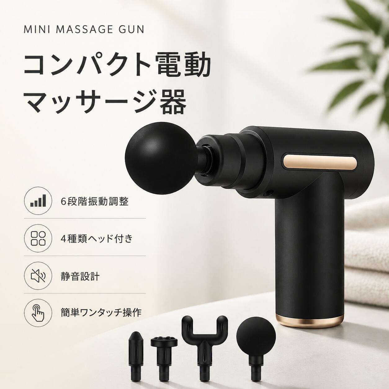 ＼即納／敬老の日 健康 マッサージ器 電動マッサージガン 充電式 筋膜リリース ガン 切り替え 6段階調節可能 全身ケア 軽量 ハンディガン ギフト 母の日 父の日 背中 肩甲骨 健康グッズ