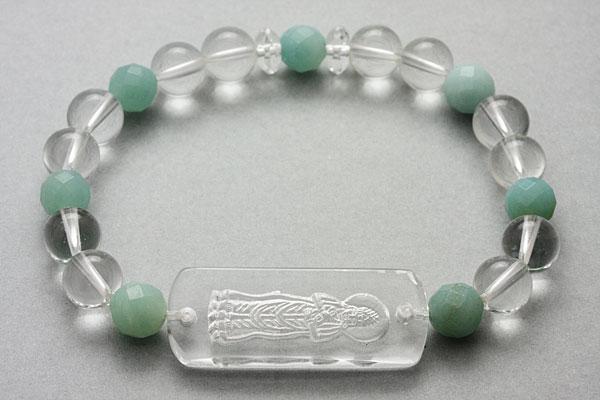 【ブレスレット】八大観音 普賢菩薩(アマゾナイト) 【パワーストーン 天然石 アクセサリー レディース メンズ】