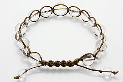 乐天商城 - 【ブレスレット】ヘンプ 水晶 小 【パワーストーン 天然石 アクセサリー レディース メンズ】