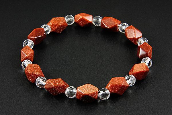 乐天商城 - 【ブレスレット】ナゲット ゴールドストーン 【パワーストーン 天然石 アクセサリー レディース メンズ】