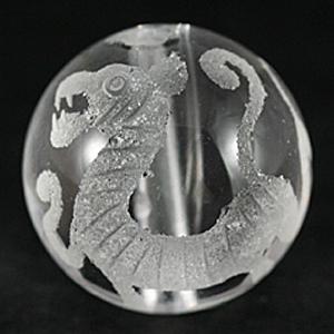 【彫刻ビーズ】水晶 14mm (素彫り) 白虎 [1粒売り(バラ売り)] 【パワーストーン 天然石 アクセサリー】