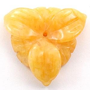 【モチーフビーズ】ハイビスカス アラゴナイト [1粒売り(バラ売り)] 【パワーストーン 天然石 アクセサ..