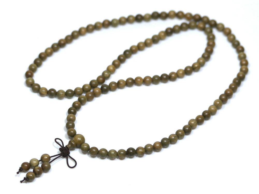 【丸ビーズ】檀香樹(だんこうじゅ) 6mm (念珠タイプ) 【パワーストーン 天然石 アクセサリー】