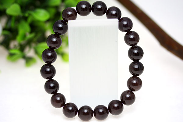 ☆高品質☆【ブレスレット】スターガーネット (2A) (約6.5～7mm) 【パワーストーン ...