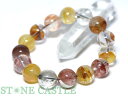 ☆一点物☆【ブレスレット】錦鯉水晶 (天然オーラクォーツ) (4A) (ブラジル産) No.05 (約14〜14.5mm) (ケース付)【パワーストーン 天然石...
