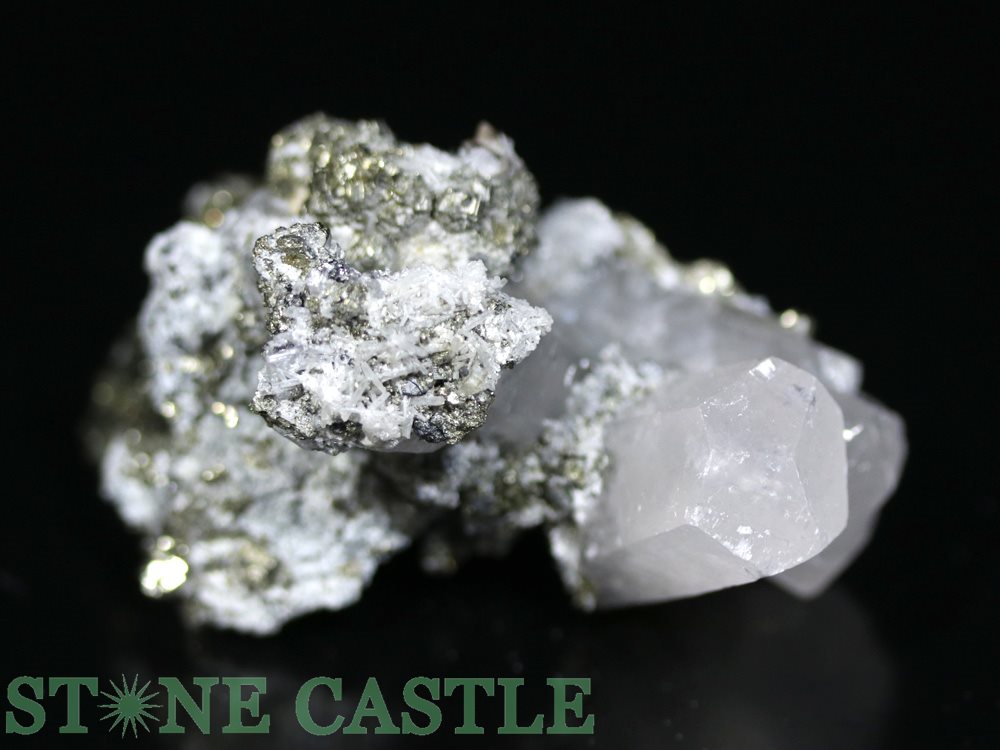 ☆一点物☆【原石】パイライト水晶共生クラスター (L) No.28【パワーストーン 天然石 アクセサリー レディース メンズ】