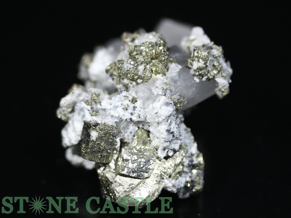 ☆一点物☆【原石】パイライト水晶共生クラスター (L) No.28【パワーストーン 天然石 アクセサリー レディース メンズ】